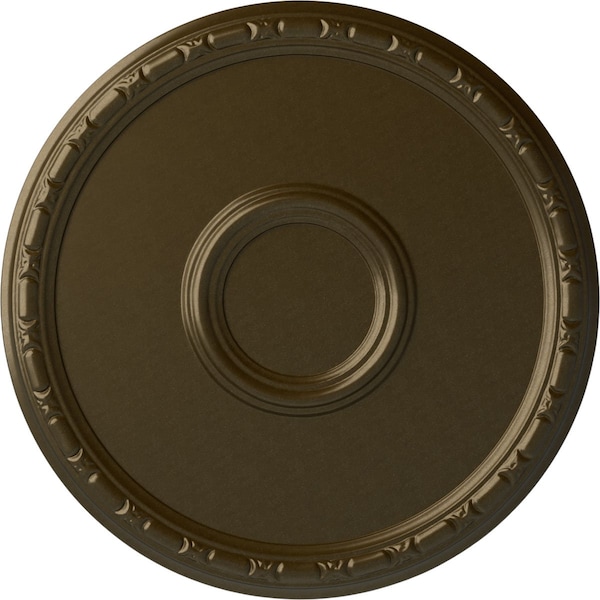 Ekena Millwork Odessa Bead & Barrel Ceiling Medallion (Fits Canopies up to 5"), 19 3/4"OD x 1 3/8"P, Brass CM20ODBRS - main